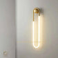 HDC Nordic Minimalist Copper Loop Acrylic Wall Lamp Ring LED Wall Light for Living Room Bedroom