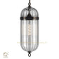 HDC Modern Glass Hanging Chandelier for Indoor Home Living Room Hotel Bedroom Pendant Light (Amber)