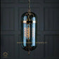 HDC Modern Glass Hanging Chandelier for Indoor Home Living Room Hotel Bedroom Pendant Light (Smoke)