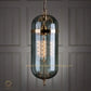 HDC Modern Glass Hanging Chandelier for Indoor Home Living Room Hotel Bedroom Pendant Light (Smoke)