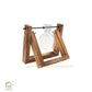 HDC Indoor Propagation Station Wooden Stand With 1 Bulb-Shaped Glass Vases Test Tube (Style 1)