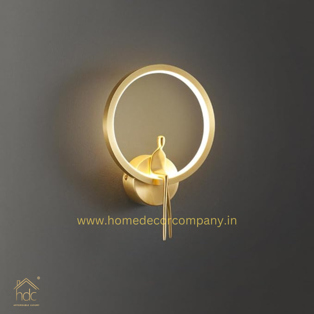 HDC LED Modern Brass Sconce Lighting for Living Room, Bedroom, Hallway, Stairs