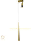 HDC Creative Geometric Line Star Led Pendant Lamp With Led Spotlight Cone Round Gold Black Lighting