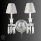HDC Modern Crystal 2 Arms Wall Sconces Home Bedroom Wall Lamp Crystal Sconce