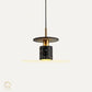 Hdc Modern Nordic Concrete Stone Pendant Hanging Lamp Tarrazzo Chandeliers for Living Dining Room (Black)