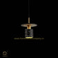 Hdc Modern Nordic Concrete Stone Pendant Hanging Lamp Tarrazzo Chandeliers for Living Dining Room (Black)