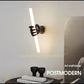 HDC LED Black And White Hand Holding Long Modern Wall Light Living Room LCD Panel Light