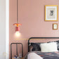 Hdc Modern Nordic Concrete Stone Pendant Hanging Lamp Tarrazzo Chandeliers for Living Dining Room (Pink)