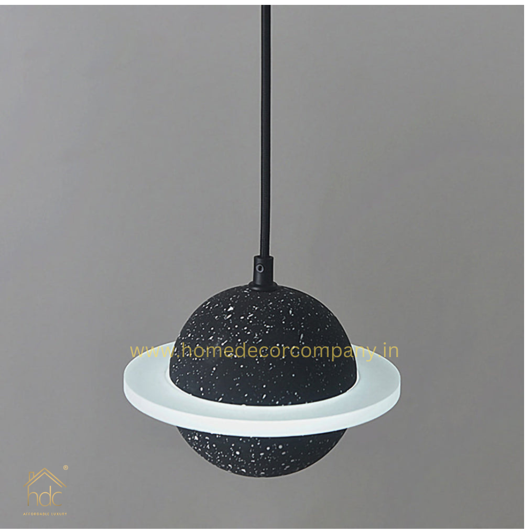 Hdc Modern LED Planet Shape Industrial Cement Hanging Lamps for Restaurant Bar Island Kitchen