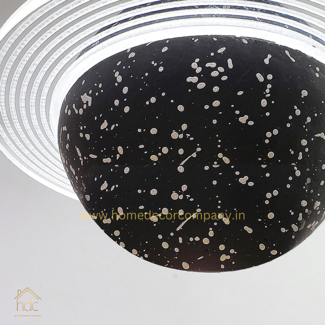 Hdc Modern LED Planet Shape Industrial Cement Hanging Lamps for Restaurant Bar Island Kitchen