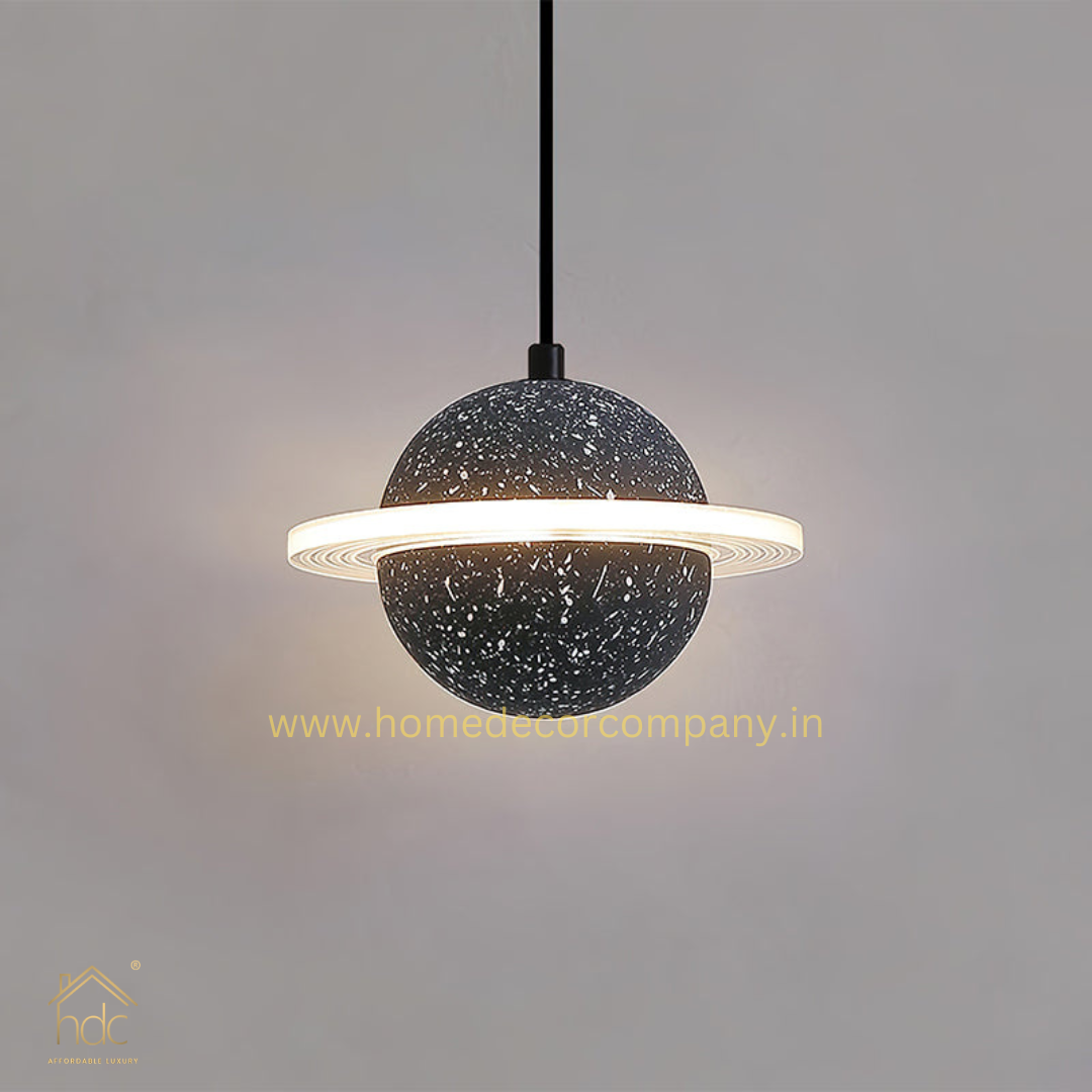 Hdc Modern LED Planet Shape Industrial Cement Hanging Lamps for Restaurant Bar Island Kitchen