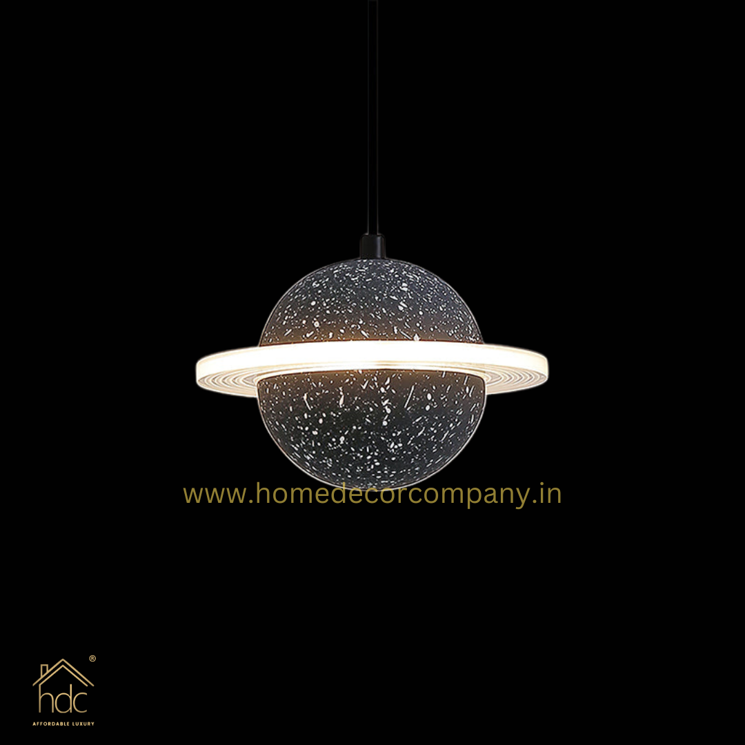 Hdc Modern LED Planet Shape Industrial Cement Hanging Lamps for Restaurant Bar Island Kitchen
