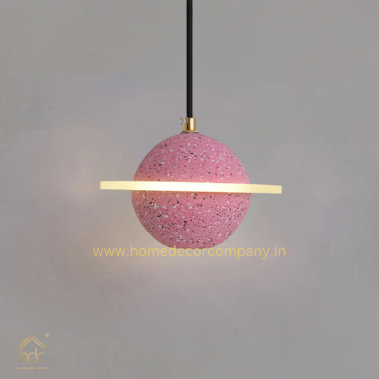 Hdc Modern LED Planet Shape Industrial Cement Hanging Lamps for Restaurant Bar Island Kitchen