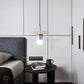 Hdc Nordic Modern Pendant Lamp for Beside Bedroom Square Shape Marble Living Dinning Room Light Creative Hanging Terrazzo Pendant Lighting (White)