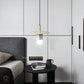 Hdc Nordic Modern Pendant Lamp for Beside Bedroom Square Shape Marble Living Dinning Room Light Creative Hanging Terrazzo Pendant Lighting (White)