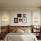 HDC Cream Style French Creative TV Background Pearl Decoration Wall lamp