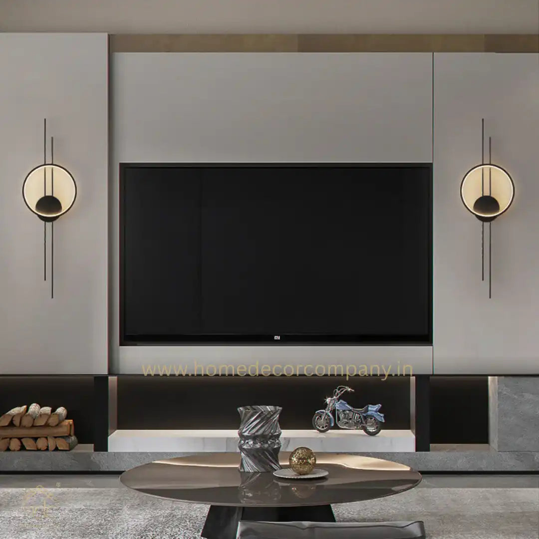 HDC Metal 600mm LED Long Tube Wall Light Living Room LCD Panel Light - Tricolor