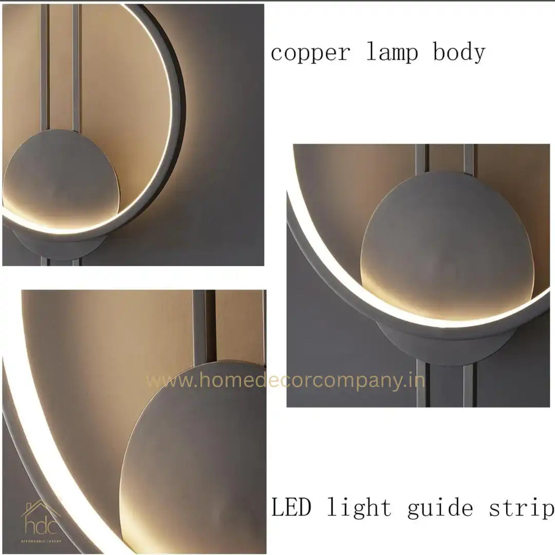 HDC Metal 600mm LED Long Tube Wall Light Living Room LCD Panel Light - Tricolor