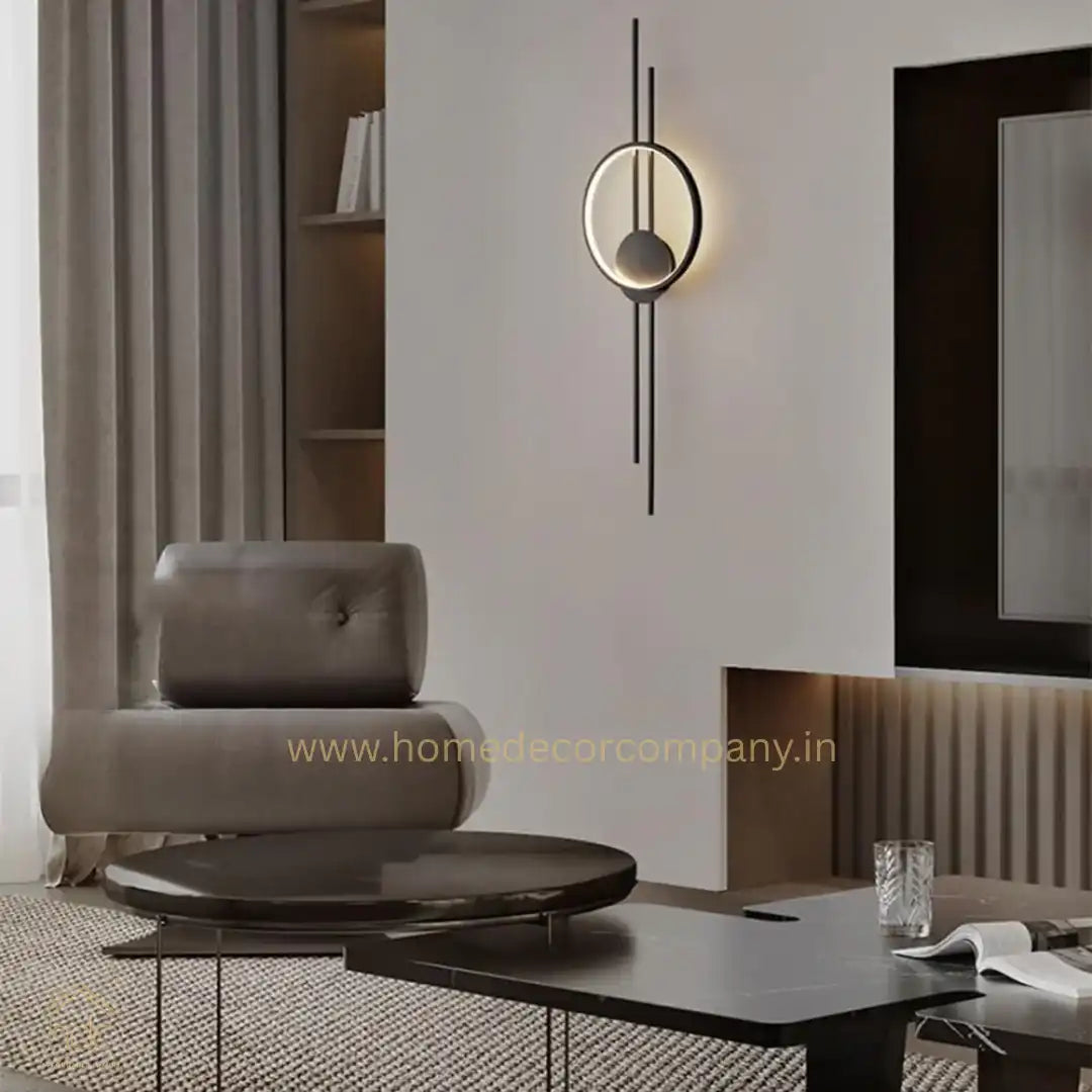 HDC Metal 600mm LED Long Tube Wall Light Living Room LCD Panel Light - Tricolor