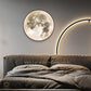HDC Modern Home Decoration 900mm LED Planet Moon Wall Night Light Bedside Ceiling Light Wall Lamp With Remote