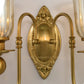 HDC 2 Light Vintage Brass Gold Metal Wall Light for Living Room Drawing Room Bedroom