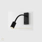HDC Led Black Gooseneck LED Reading Wall Light with USB Charging - Tricolor