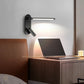 HDC Led Black Bedside Wall Light with Adjustable Linear Spot - Warm White