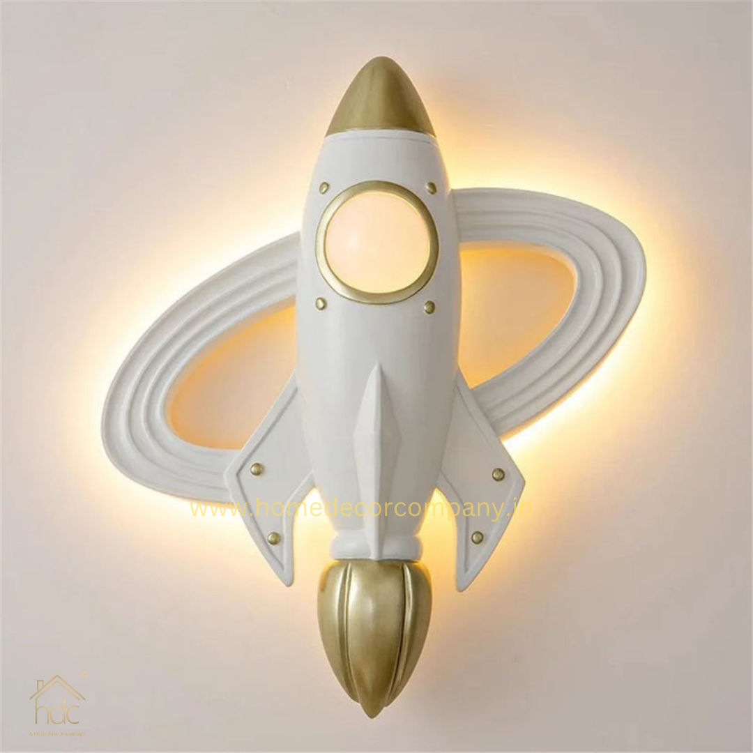 Hdc Kids Rocket LED Wall Light – Modern Space Theme Decorative Wall Lamp