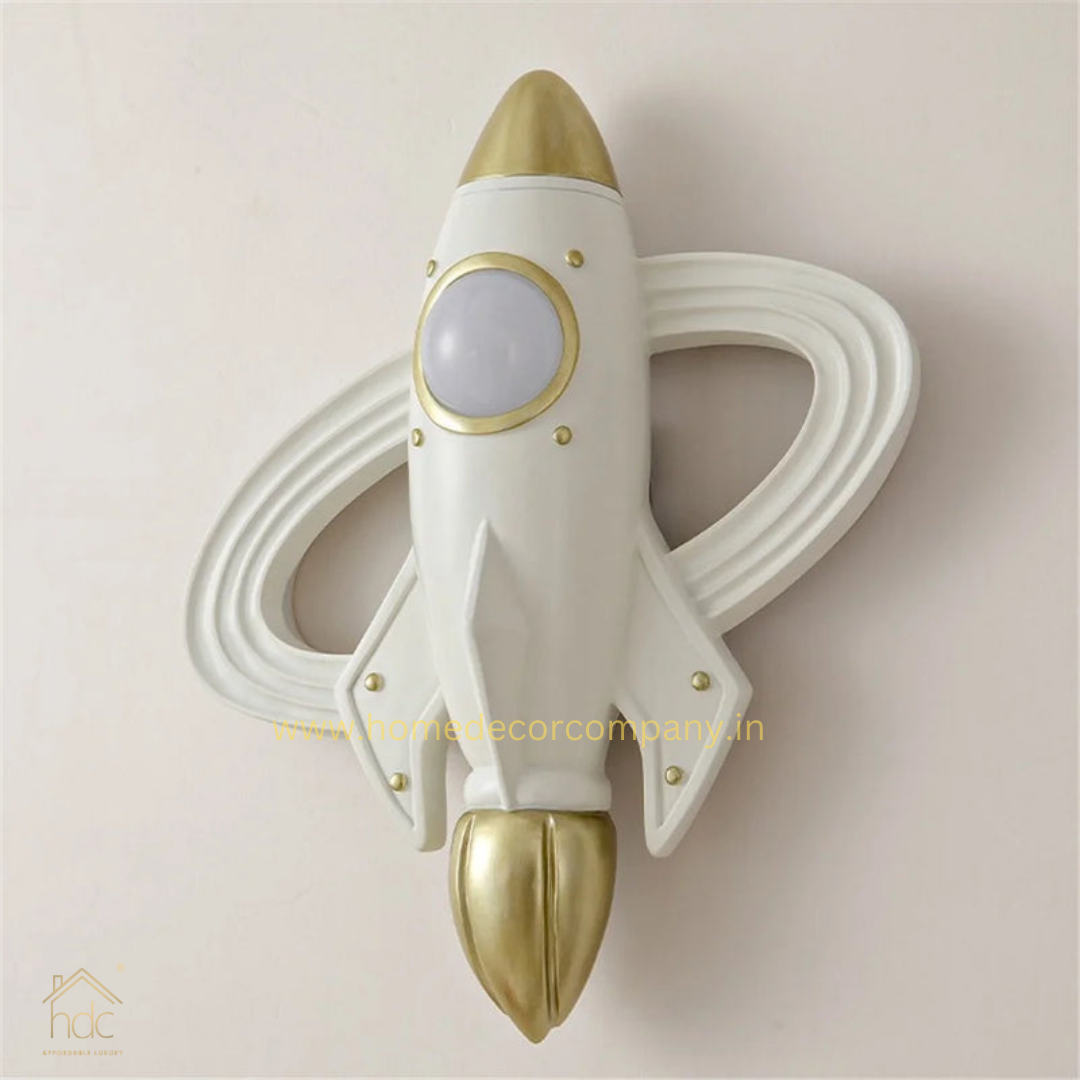 Hdc Kids Rocket LED Wall Light – Modern Space Theme Decorative Wall Lamp