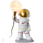 Hdc Children's Modern LED Desk Lamp 3D Moon Astronauts Design Eye Protection for Dormitory & Office PC Body Desktop Display Lamp