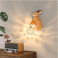 Hdc Cute Brown Mouse Wall Sconce for Childrens Room Bedroom Nursery Kids Lights