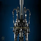 HDC 15 Light Shade Black Glass Italian Chandelier Ceiling Light Hanging - Warm White