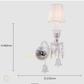 HDC 1 Light Italian Wall Light Electroplated - Warm White