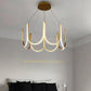HDC 600mm Gold Metal LED Chandelier Hanging Suspension Lamp - Tricolor