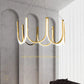 HDC 600mm Gold Metal LED Chandelier Hanging Suspension Lamp - Tricolor