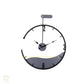 Hdc Europe Mid Century Metal Wall Clock Wrought Iron Antique Look Round Wall Hanging Clock New Style Bedroom Decoration Clock