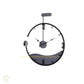 Hdc Europe Mid Century Metal Wall Clock Wrought Iron Antique Look Round Wall Hanging Clock New Style Bedroom Decoration Clock