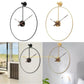 Hdc Minimalist Double-walled Iron Silent Home Watch Simple Design Living Room Office Art Wall Decor Clock