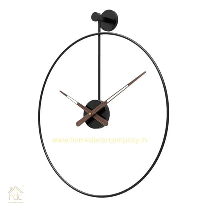 Hdc Minimalist Double-walled Iron Silent Home Watch Simple Design Living Room Office Art Wall Decor Clock