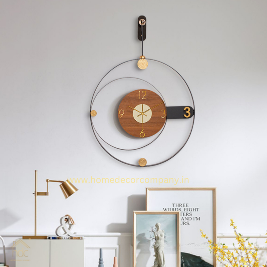Hdc 3D Wall Decor Interior Bedroom Living Room Modern Wall Clock Background Family Decoration Clock
