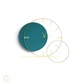 Hdc Latest Design Metal Luxury Wall Clock Green Golden Circle Metal Wall Clock