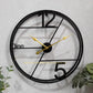 Hdc Black European Modern Wall Clock Colorful Metal Stereo Retro with Quartz Needle Creative Living Room - HDC Lights