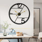 Hdc Black European Modern Wall Clock Colorful Metal Stereo Retro with Quartz Needle Creative Living Room - HDC Lights