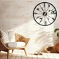 Hdc Antique Big Black Size Hanging Roman Number Watch for Living Room, Decorative Analog Wall Clock for Bedroom, Office - HDC Lights