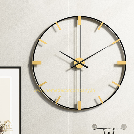 Hdc Creative Scandinavian Living Room Personalized Wall Clock Gear Type Decorative Large Clock Metal Decorative Wall Clock