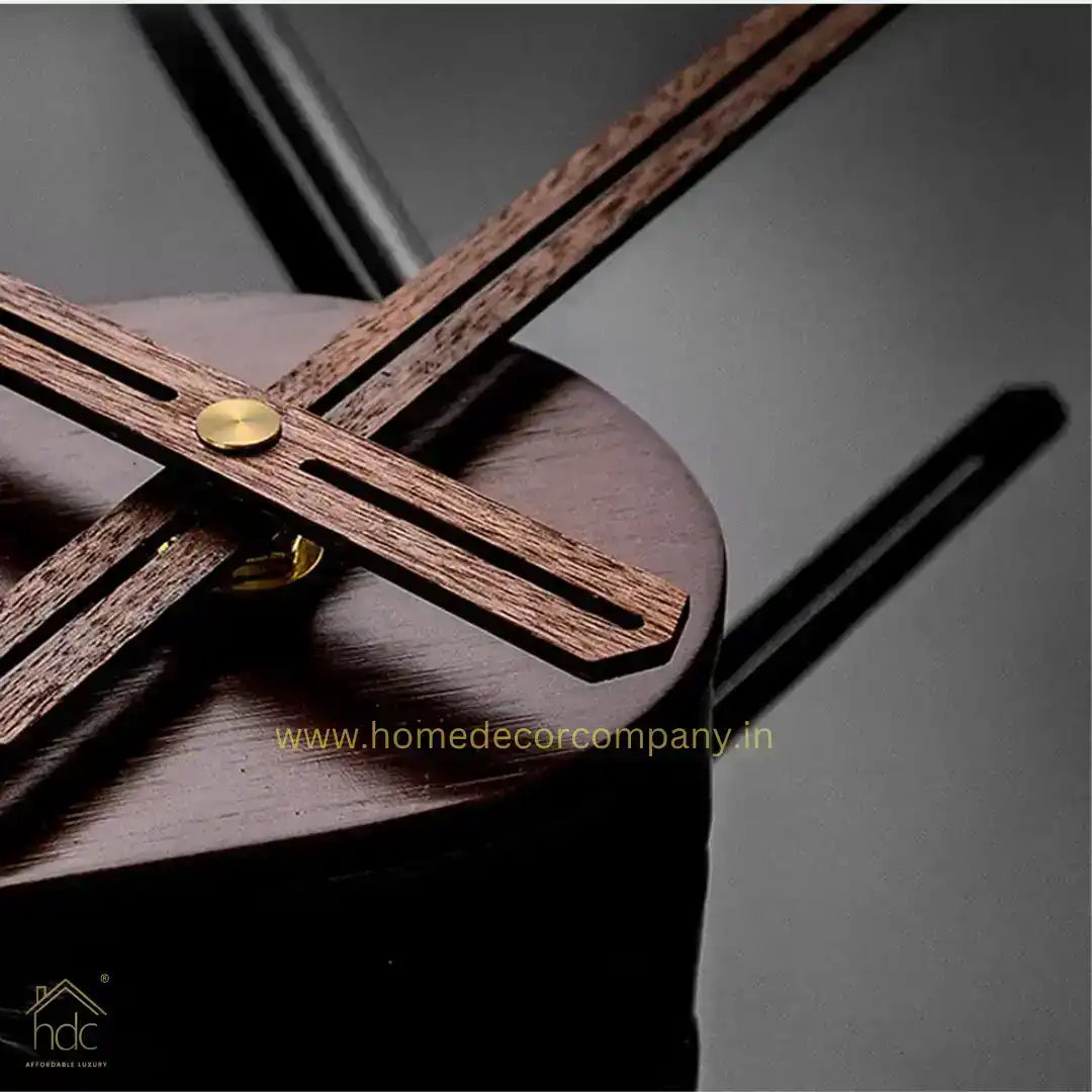 Hdc Large Wall Clock Round Minimalism 3D Hollow Decorative for Indoor Home Living Room Decor - HDC Lights