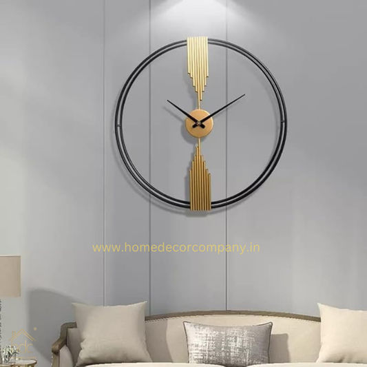 Hdc Modern Fashion Nordic Creative Minimalist Living Room Home Wall Decoration Art Metal Clock Decor Large Wall Clock