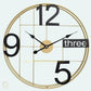 Hdc Modern Fashion Nordic Creative Minimalist Living Room Home Wall Decoration Art Metal Clock Decor Large Wall Clock - HDC Lights
