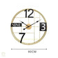 Hdc Modern Fashion Nordic Creative Minimalist Living Room Home Wall Decoration Art Metal Clock Decor Large Wall Clock - HDC Lights