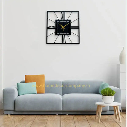 Hdc Modern Metal Wall Clock for Home and Hall, Living Room, Bedroom, Office, Antique Big Size Modern Wall Watch for Home Decor